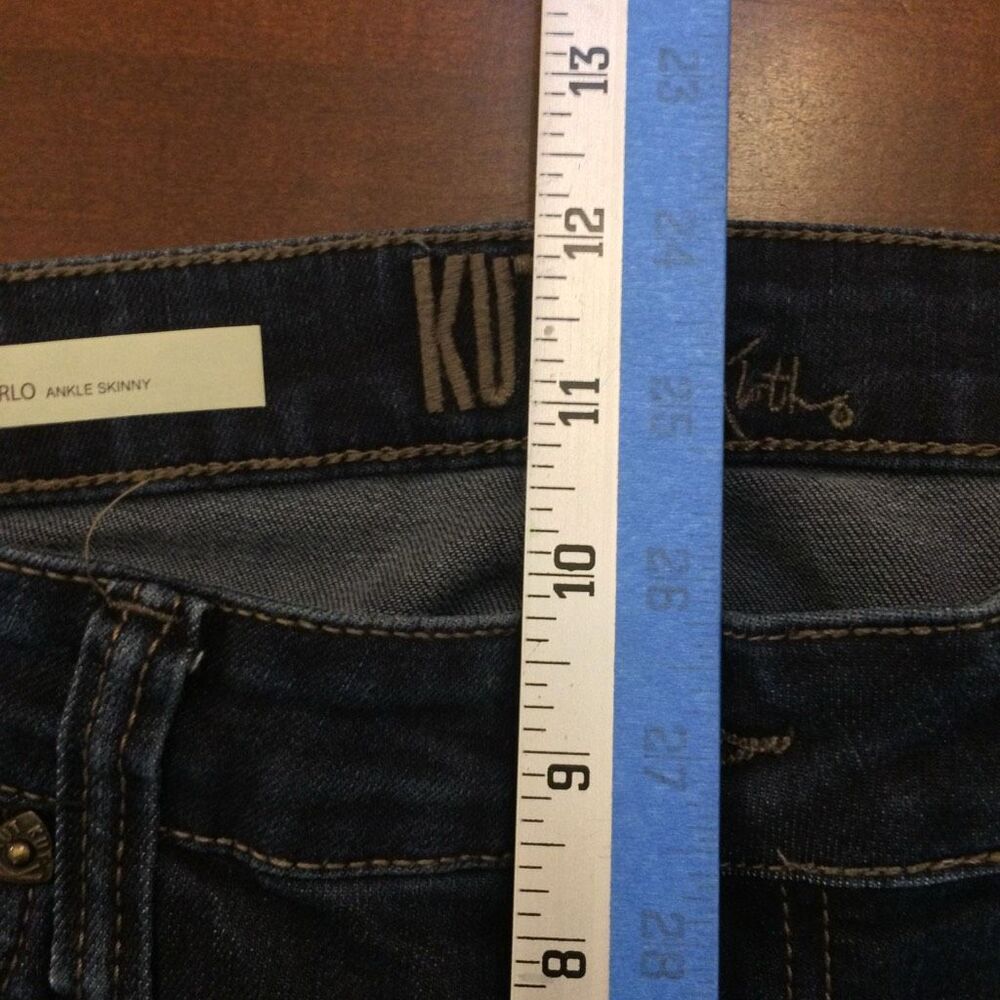 Kut Carlo ankle skinny blue jeans size 6 - Picture 4 of 13